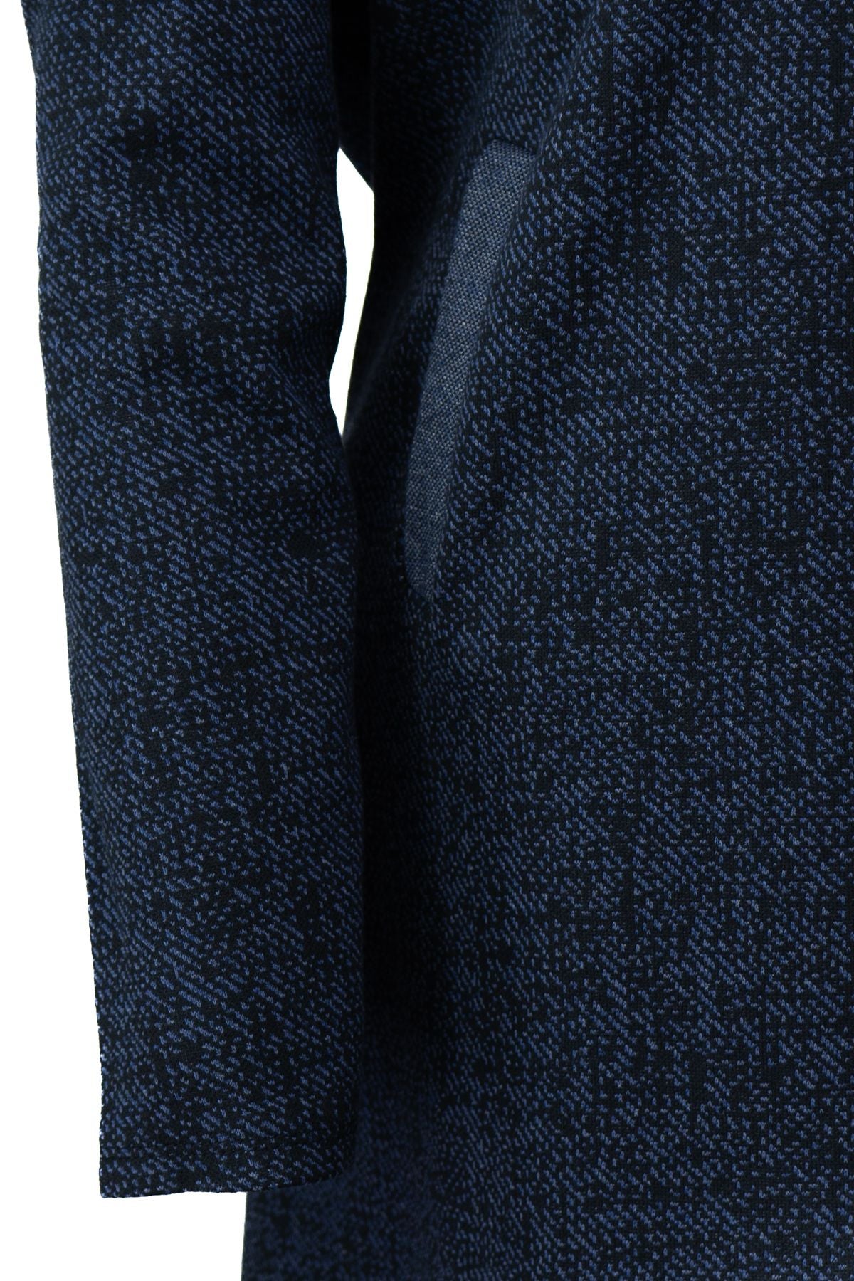 Kadın Kışlık Anne Uzun Hırka Pamuklu Fermuarlı Hakim Yaka Çift Cepli Kar Yağışı Modelli